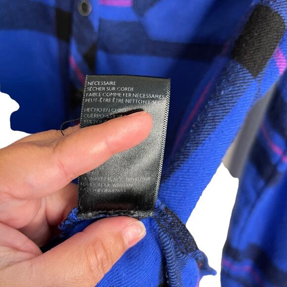 BDG Urban Outfitters Blue Plaid Button Down Shirt - Picture 7 of 7